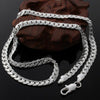 2021 European And American Men's 5mm Thick Necklace Silver-plated Horsewhip Local Tyrant Gold Chain Hip Hop Foreign Jewel
