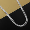 2021 European And American Men's 5mm Thick Necklace Silver-plated Horsewhip Local Tyrant Gold Chain Hip Hop Foreign Jewel