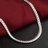 2021 European And American Men's 5mm Thick Necklace Silver-plated Horsewhip Local Tyrant Gold Chain Hip Hop Foreign Jewel