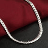 2021 European And American Men's 5mm Thick Necklace Silver-plated Horsewhip Local Tyrant Gold Chain Hip Hop Foreign Jewel