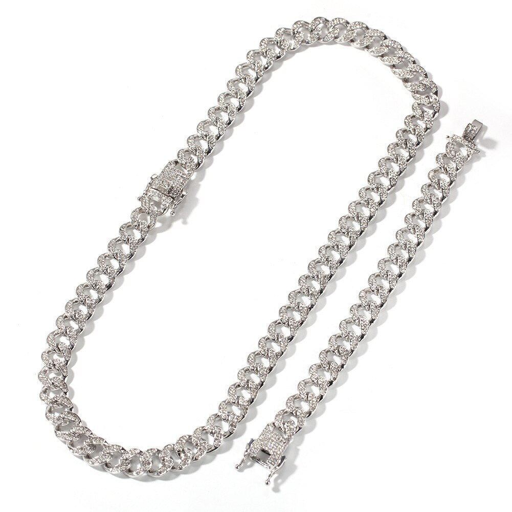 2021 European and American hip-hop jewelry water Miami hip-hop dance accessories Cuban Bracelet Butterfly Bracelet Jewelry