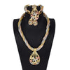 2021 African Nigerian Ring Pendant Bracelet Jewelry Charm Necklace Earrings Dubai Gold Sets for Women Wedding Bridal