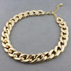 2021 Big Necklace for Women Twist Gold Silver Color Chunky Thick Lock Choker Chain Necklaces Party Jewelry