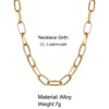 2021 Big Retro Necklace for Women Twist Gold Silver Color Chunky Thick Lock Choker Chain Necklaces Party Jewelry Gifts
