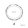 2021 Bohemia Clay Taij Girl Chain Bead Necklace Black Charm Choker Ins Cool Jewellery