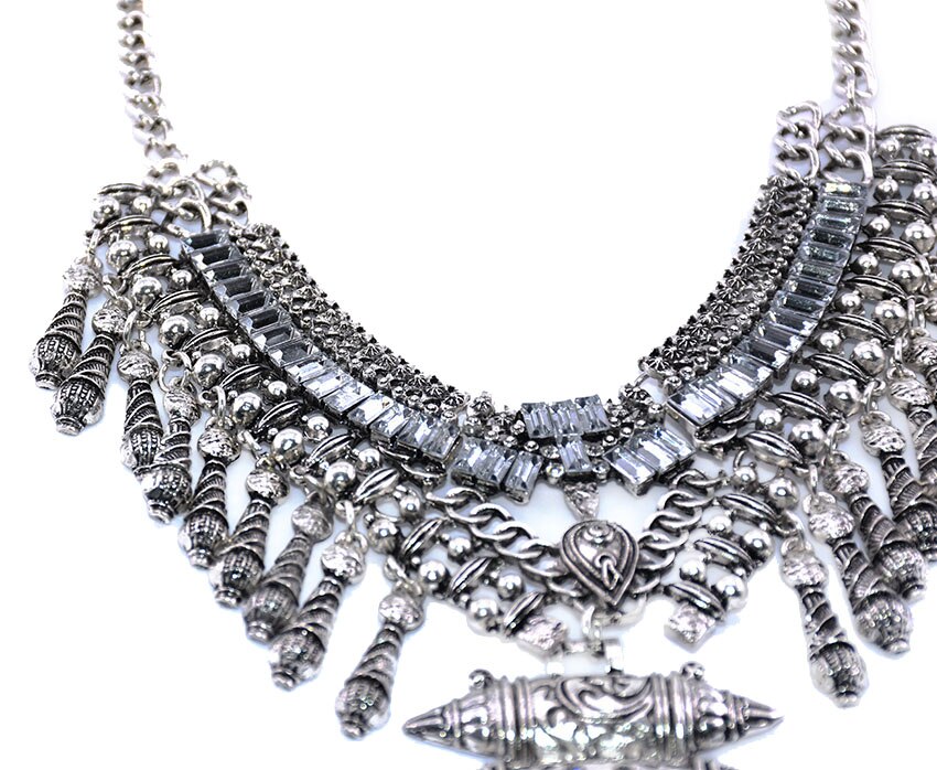 2021 Bohemian Arrow Choker Collar Necklace Vintage Tassel Statement Maxi Long Necklace Women Collier Femme Jewelry