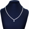 2021 Dazzling Crystal Choker Necklace Rhinestone Chain Silver Color Simple Clavicle Necklace Korean Jewelry