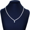 2021 Dazzling Crystal Choker Necklace Rhinestone Chain Silver Color Simple Clavicle Necklace Korean Jewelry
