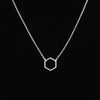2022 Geometric Hexagon Plain Long Chain Jewelry Necklace Simple Cute Geometric Necklaces for Women Party Necklaces -N142
