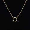 2022 Geometric Hexagon Plain Long Chain Jewelry Necklace Simple Cute Geometric Necklaces for Women Party Necklaces -N142