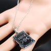 2022 Moon Sun Pentagram Stainless Steel WITCH Necklace for Women/Men Witchcraft Book Necklace Jewelry joyas N1906S02