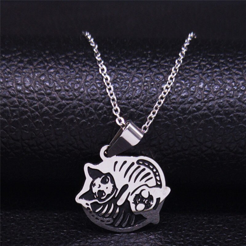 2022 Moon Sun Pentagram Stainless Steel WITCH Necklace for Women/Men Witchcraft Book Necklace Jewelry joyas N1906S02
