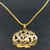 2022 Muslim Allah Loran Stainless Steel Chain Necklace Women Gold Color Islam Necklaces Jewelry colgante mujer N1135S02