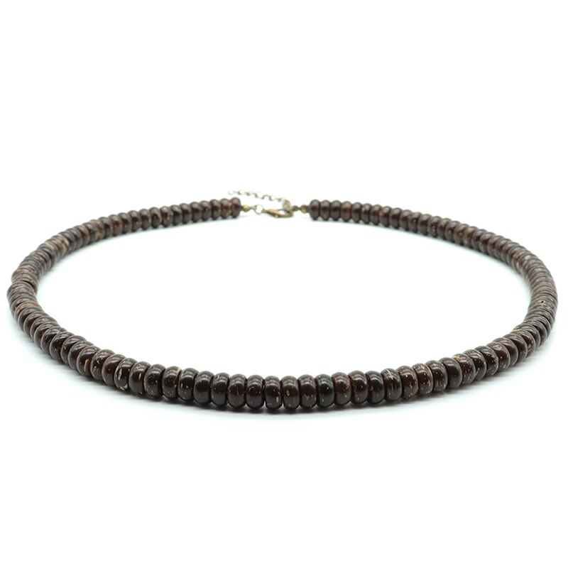 2021 Necklace Men Vintage 4mm/6mm/8mm Natural Wood Rosary Necklace For Him Man Viking Necklace Accessories  Buddha Gift