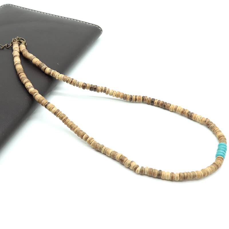 2021 Necklace Men Vintage 4mm/6mm/8mm Natural Wood Rosary Necklace For Him Man Viking Necklace Accessories  Buddha Gift