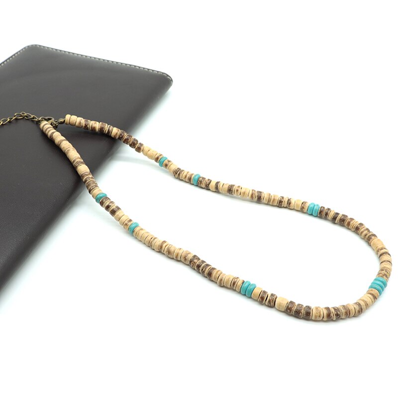 2021 Necklace Men Vintage 4mm/6mm/8mm Natural Wood Rosary Necklace For Him Man Viking Necklace Accessories  Buddha Gift