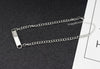 2021 Personality Word Wide Piece Necklace Stainless Steel Necklace Short Chain Sale