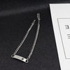 2021 Personality Word Wide Piece Necklace Stainless Steel Necklace Short Chain Sale