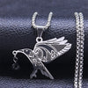 2022 Phoenix Stainless Steel Chain Necklace for Women Silver Color Statement Necklace Jewelry colgante mujer N4026S02