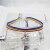 2021 Rainbow LGBT Choker Necklace for Women Couple Moon Water Drop Pendant Clavicle Chain Pride Unisex Jewelry Gift