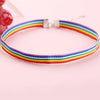 2021 Rainbow LGBT Choker Necklace for Women Couple Moon Water Drop Pendant Clavicle Chain Pride Unisex Jewelry Gift