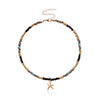 2021  Simple Beaded Choker Necklace For Women Girls Bohemian Korea Starfish Butterfly Animal Pendant Necklace