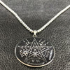 2022 Stainless Steel Chains Necklaces for Men Black Wicca Pentagram Choker Necklace Jewelry pingente masculino N729S02