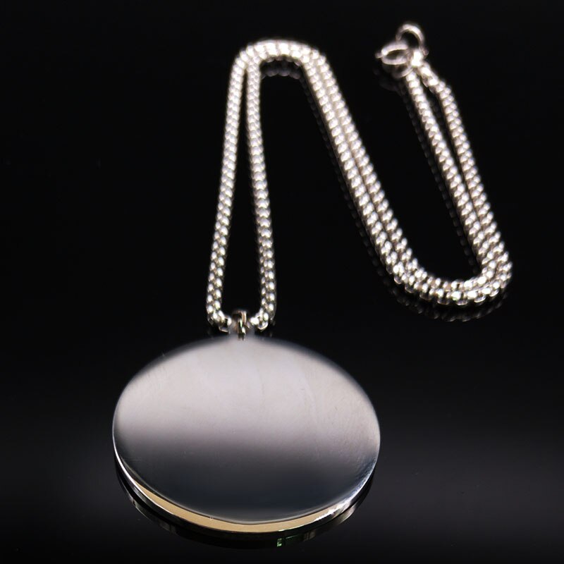 2022 Stainless Steel Chains Necklaces for Men Black Wicca Pentagram Choker Necklace Jewelry pingente masculino N729S02