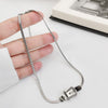 2021 Sweet Cool Titanium Steel Belt Buckle Clavicle Chain Silver Color Necklace Chokers Party Jewelry Gifts