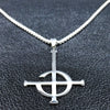 2021 Ghost BC nameless Stainless Steel Necklace Ghoul band Pope emeritus symbol Mask grucifix Poster Necklaces Jewelry N643S03