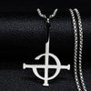 2021 Ghost BC nameless Stainless Steel Necklace Ghoul band Pope emeritus symbol Mask grucifix Poster Necklaces Jewelry N643S03