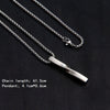 2021 Goth   Cross Pendant Long Necklace Men PunkTrendy Simple Titanium Stainless Steel Chain Mens Jewellery Gift