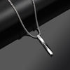 2021 Goth   Cross Pendant Long Necklace Men PunkTrendy Simple Titanium Stainless Steel Chain Mens Jewellery Gift