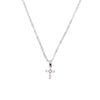 2021 High Quality S925 Sterling Pave AAA Cz Tiny Cute Cross Pendant Necklaces For Women Mini Charm Pendants Bijoux Jewelry