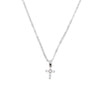 2021 High Quality S925 Sterling Pave AAA Cz Tiny Cute Cross Pendant Necklaces For Women Mini Charm Pendants Bijoux Jewelry