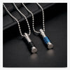 2022  Stainless steel cylindrical openable pendant necklace Crystal from Swarovskis 4 Colors Fit Women and Men