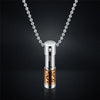 2022  Stainless steel cylindrical openable pendant necklace Crystal from Swarovskis 4 Colors Fit Women and Men