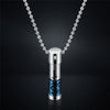 2022  Stainless steel cylindrical openable pendant necklace Crystal from Swarovskis 4 Colors Fit Women and Men