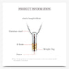2022  Stainless steel cylindrical openable pendant necklace Crystal from Swarovskis 4 Colors Fit Women and Men