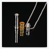 2022  Stainless steel cylindrical openable pendant necklace Crystal from Swarovskis 4 Colors Fit Women and Men