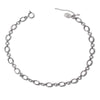 2021 Hip-hop Geometric Round Silver Color Hollow Chain Metal Necklace for Women Choker Temperament Jewelry Accessories