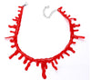 2021 Gothic Horrifying Red Blood Drip Necklace Funny Joke Choker for Women Men Horror Props Choker Party Jewerly