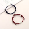 2021  Magnet Bracelet Couple Handmade Adjustable Rope Matching Braslet Infinite Love Pair Braclet Lucky Red Brazalete Gift