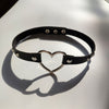 2021 Punk Harajuku Collar Necklace Heart PU Leather Leopard head Choker Punk Goth Handmade Rivets Neck Jewelry