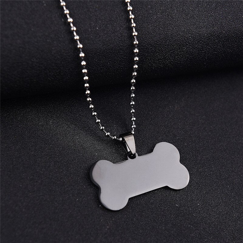 2022 Fine Jewelry Crystal from Swarovskis 3 Colors Stainless Steel Bone Glossy Metal Pendant Necklace Fit Unisex