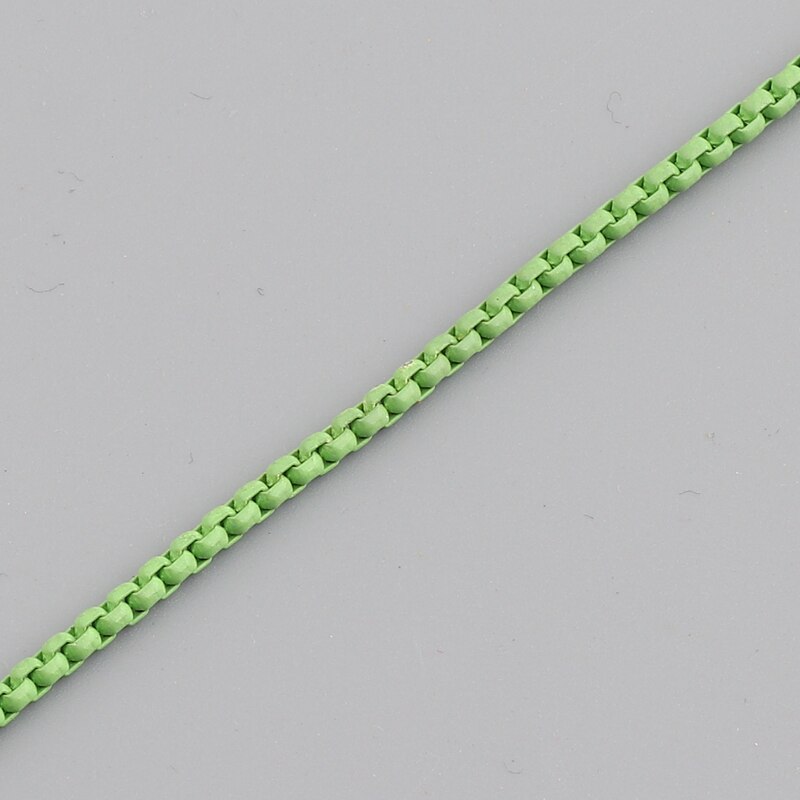 2021 Statement Copper Enamel Boho Rainbow Color Box Chain Choker Necklace For Women Girl Collier femme Summer Bijoux