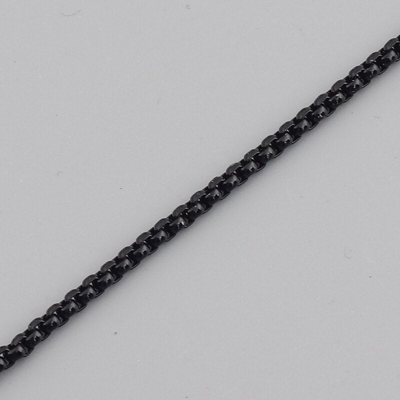 2021 Statement Copper Enamel Boho Rainbow Color Box Chain Choker Necklace For Women Girl Collier femme Summer Bijoux