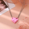 2021 INS 1set Building Brick Heart Necklace for Women Men Lego Elements Couple Valentine's Gifts Punk Girlfriend gift