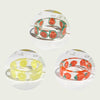 2021 Korea Colorful  Resin Fruit Ring Set Metal Geometric Irregular Open Rings for Women Party Wedding Jewelry Ring Set