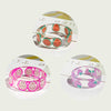 2021 Korea Colorful  Resin Fruit Ring Set Metal Geometric Irregular Open Rings for Women Party Wedding Jewelry Ring Set